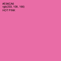 #E96CA6 - Hot Pink Color Image